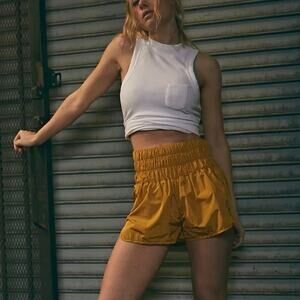 Free People - FP Movement - The Way Home Shorts - Yellow - Women’s Size L